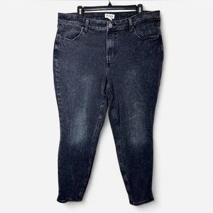 Maurices Super Skinny Ankle Jeans - Washed Black - Size XL (16-18) - Mid Rise